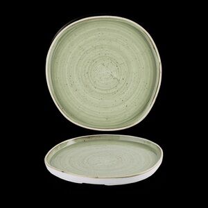 RARE Churchill Stonecast Sage Green Organic Walled (1) Small Plate.